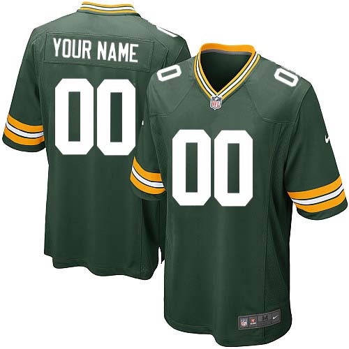 Youth Limited Nike Jersey Green Home - Customized NFL Green Bay Packers